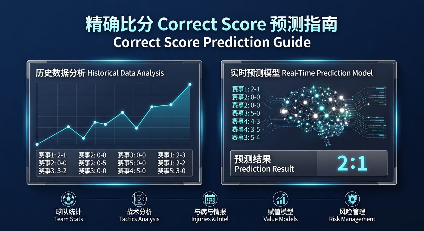 精确比分 correct score 分析：投注技巧与比赛判断